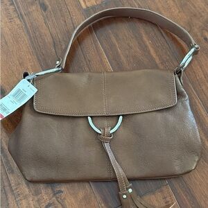 Alfani Tan Leather Shoulder Bag